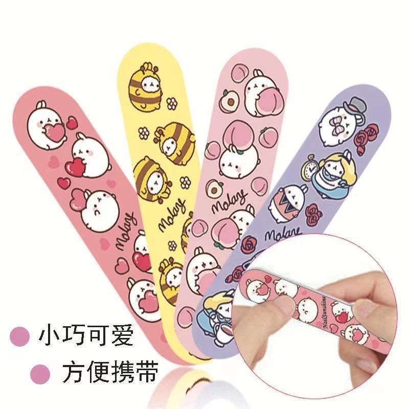 cute nail makeup rub nail file mini polish rub nail shop 9cm printing small sand bar repair manicure implement