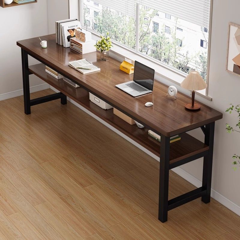 desk long table rectangular student household study table ultra narrow table computer desk wall super long table