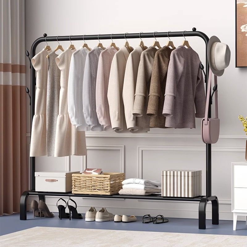 clothes hanger floor vertical balcony household bedroom clothes hanger hanging rod simple cool drying cloth rack clothing rod