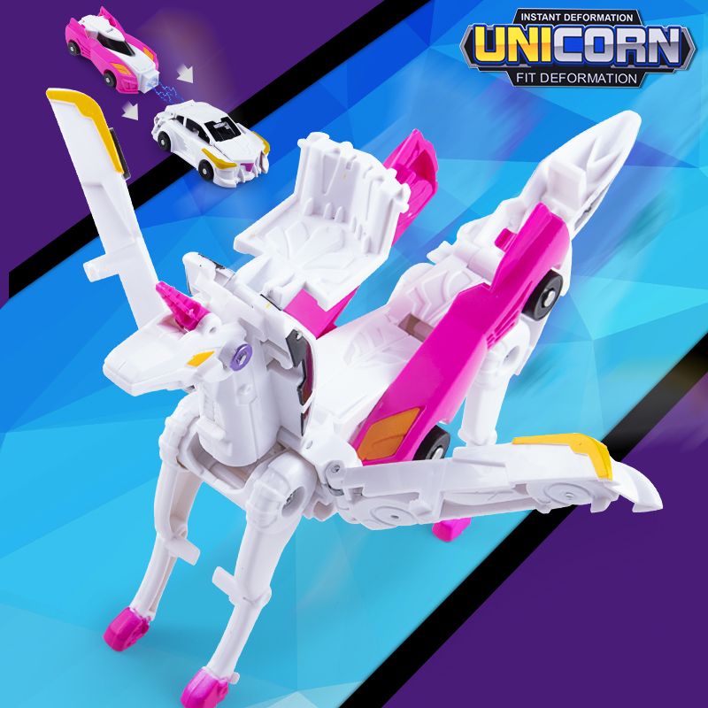 douyin online influencer same magic flying wing tianma unicorn collision transformer car collision combination toy car