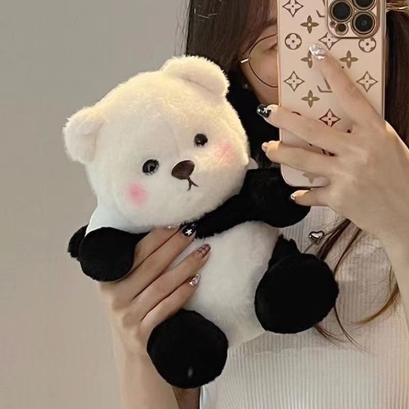 panda internet celebrity transformation bear cute plush toy doll sleeping girl doll birthday gift pillow for girl