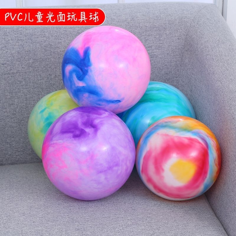 children‘s sports toy ball cloud color ball elastic soft photosphere kindergarten inflatable large thickened racket ball