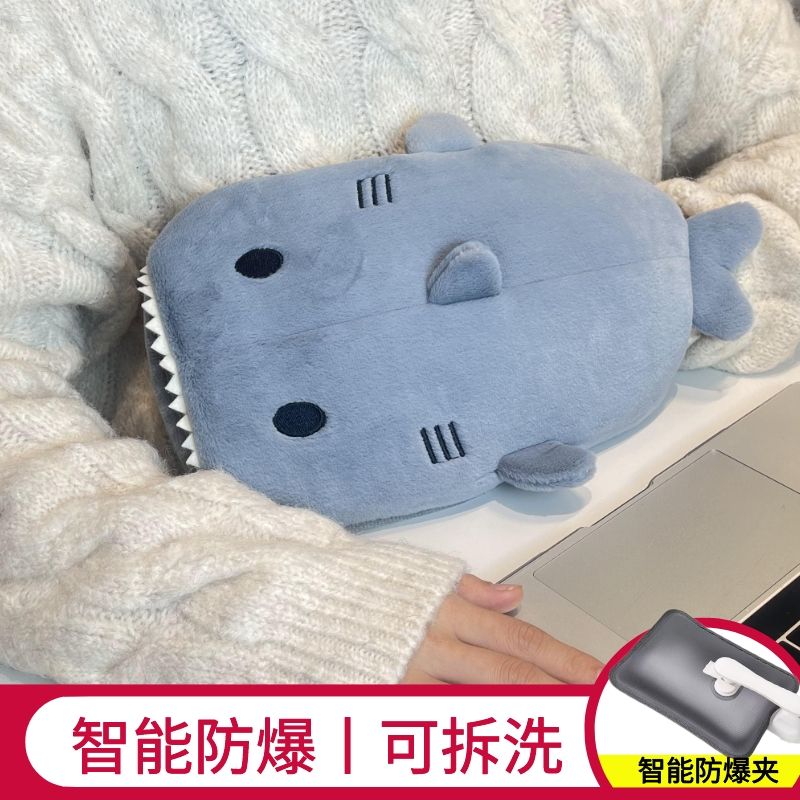 cute plush charging hot water bag charging dormitory explosion-proof hot-water bag electric heating quilt cover dedicated hand warming product belly