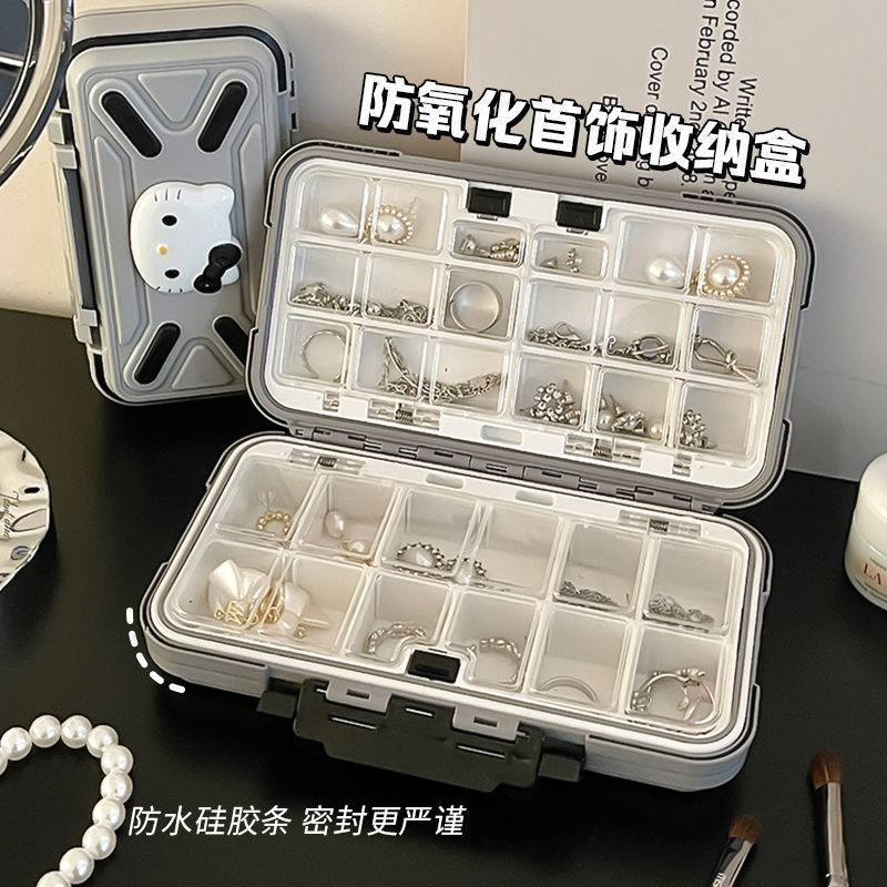 portable travel jewelry box decorations storage box storage box simple large capacity travel necklace ring ears