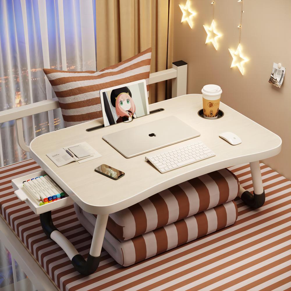 bed small table foldable laptop desk home simple bay window desk student dormitory upper bed writing desk