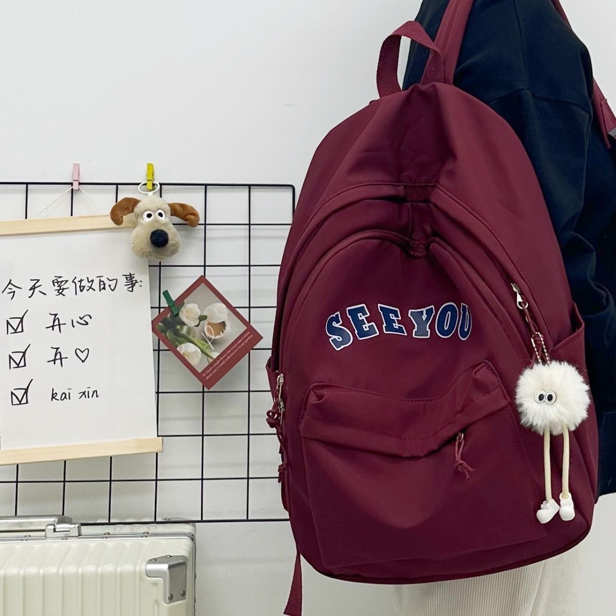 ins retro hong kong style backpack japanese harajuku ulzzang versatile college students bag backpack