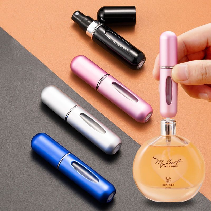 5ml perfume subpackaging small bottle bottom direct charging student travel canned portable delicate spray bottle high-end sample bottle