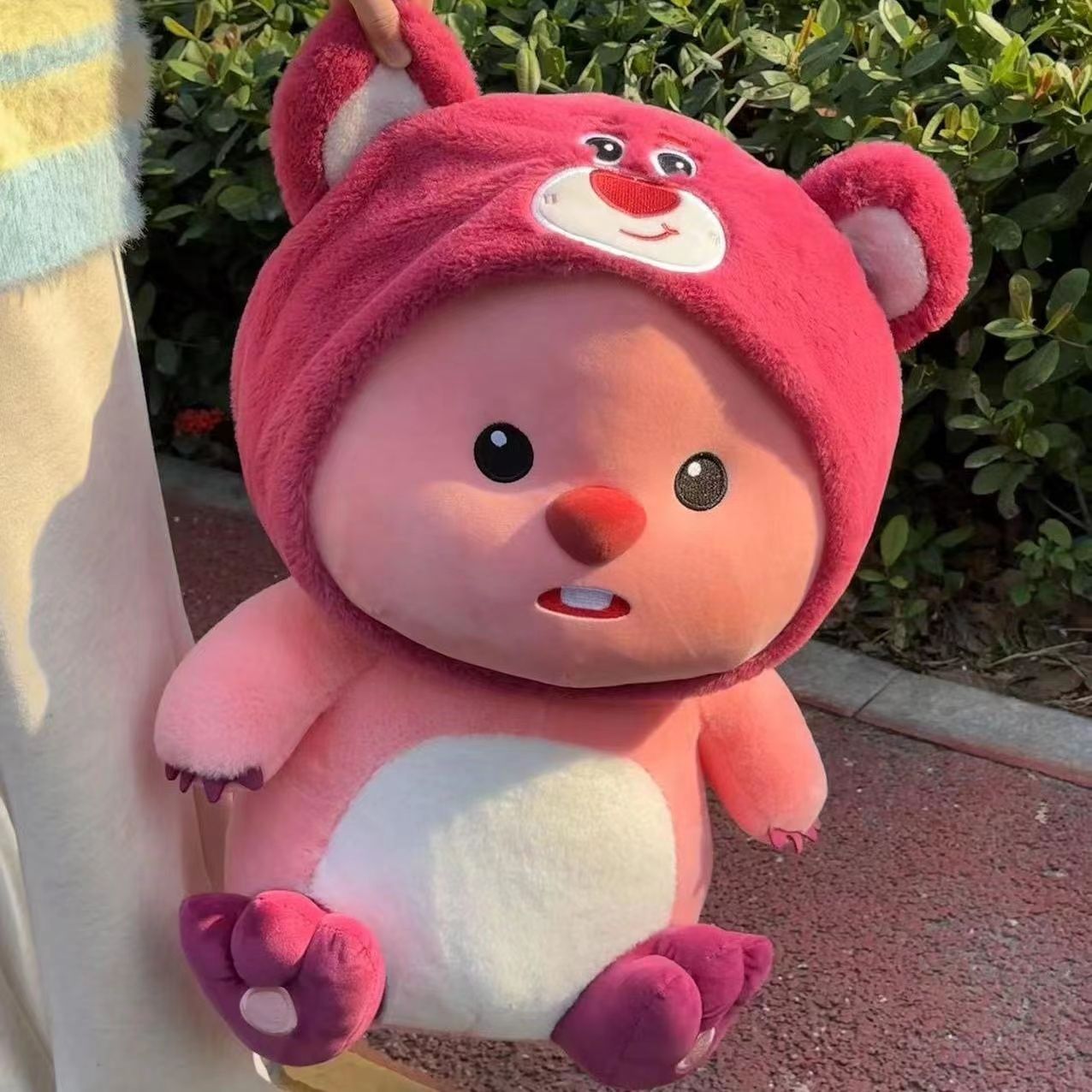 tiktok same strawberry loopy ruby beaver plush toy doll cute doll birthday gift valentine‘s day