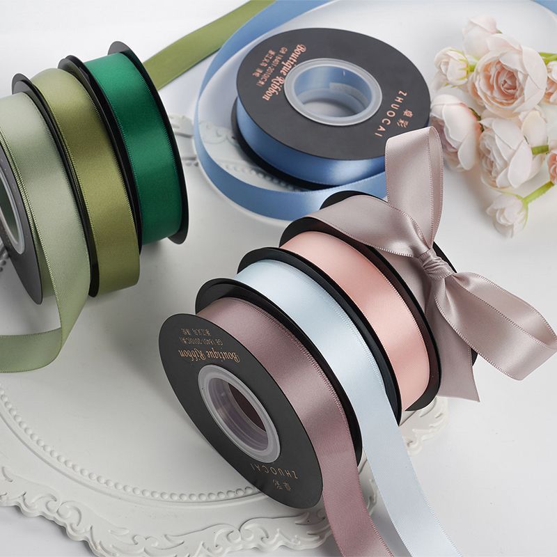 2cm double-sided polyster ribbon diy material wedding gift packaging ribbon bouquet cake bow ribbon ribbon