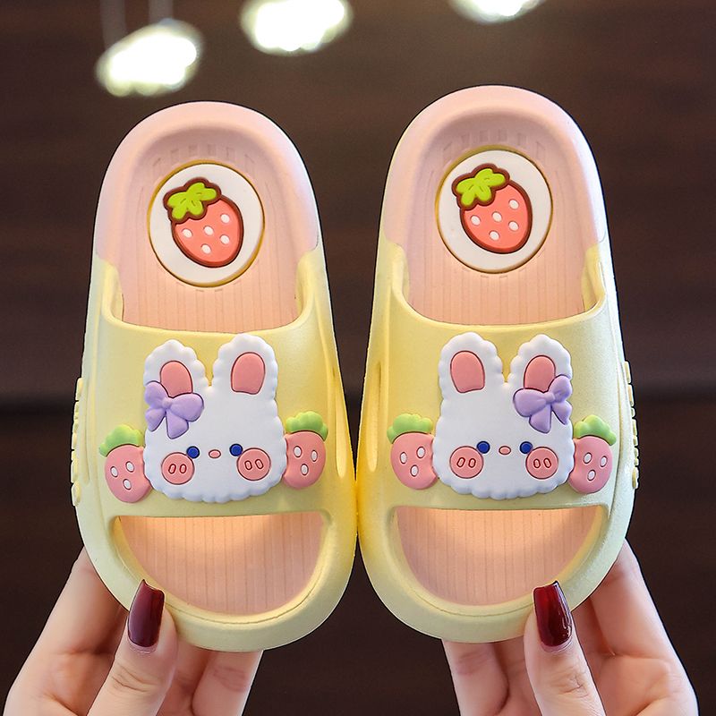 children‘s slippers girls‘ princess summer cute indoor shit feeling cartoon bath non-slip baby parent-child sandals