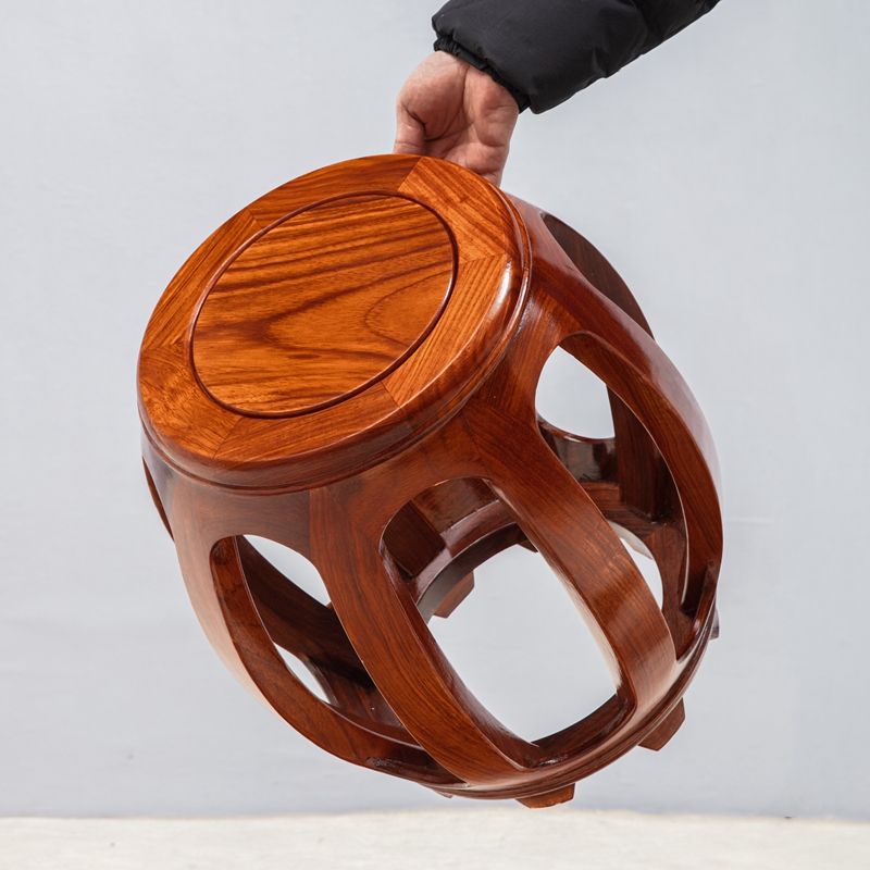 rosewood drum stool antique imitation chinese style household dining table stool living room solid wood round stool rosewood coffee table low stool chinese zither chair