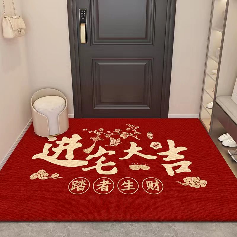 housewarming door mat entry door home entrance mat new home doorway carpet red festive foot mat