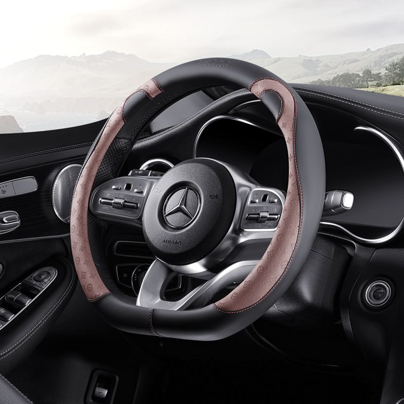 car steering wheel cover cute simple and high-end ultra-thin steering wheel cover non-slip anti-sweat four seasons universal protective cover bear