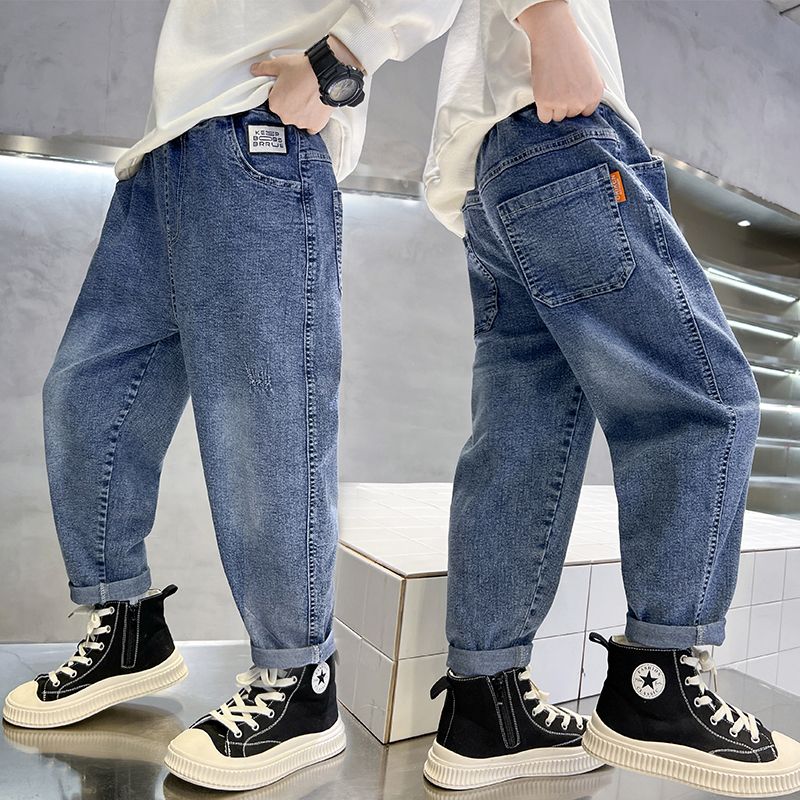 boys‘ pants spring and autumn children‘s pants loose boys‘ jeans children and teens‘ clothing pants versatile new