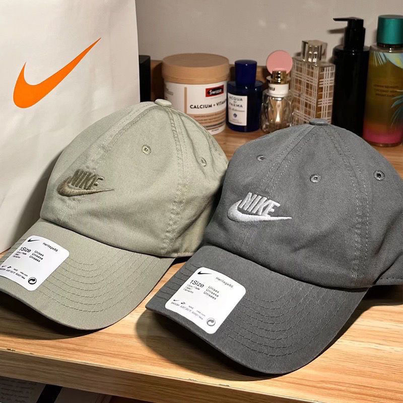 hat female gray autumn and winter all-matching baseball cap soft top washed couple‘s same style face-looking small peaked cap 913011