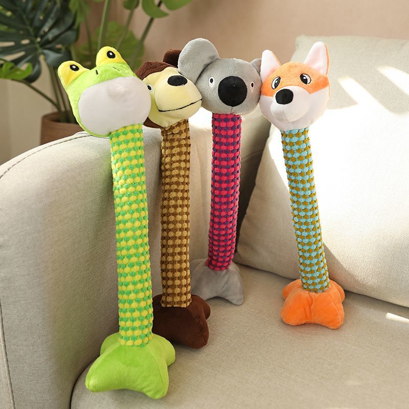 pet toy cute dog  tear-resistant sound molars relieving stuffy dog cartoon beat dog stick  simulation new