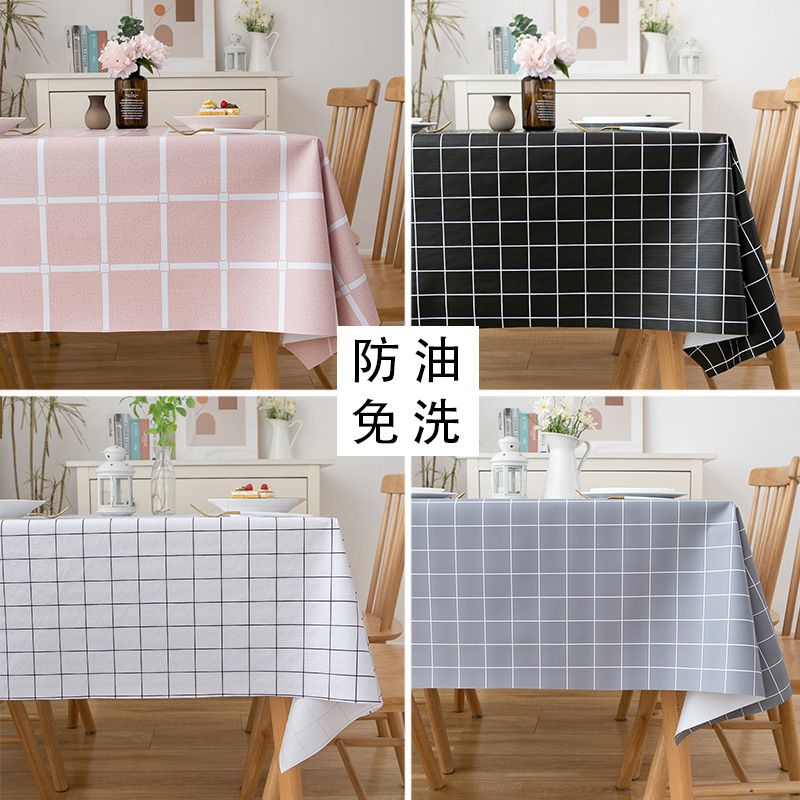 pvc tablecloth desk ins student dormitory internet celebrity table cloth fabric girl‘s heart waterproof oil-proof disposable coffee table cloth