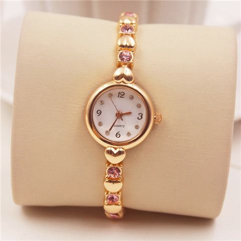 jw fashion korean style elegant women‘s rhinestone quartz watch small and simple bracelet watch girls‘ fashion women‘s watch