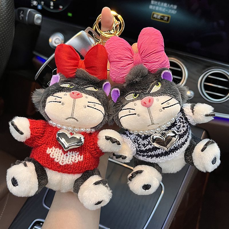 lucifer  plush doll car key ring handbag pendant cute cartoon doll exquisite female backpack bag charm