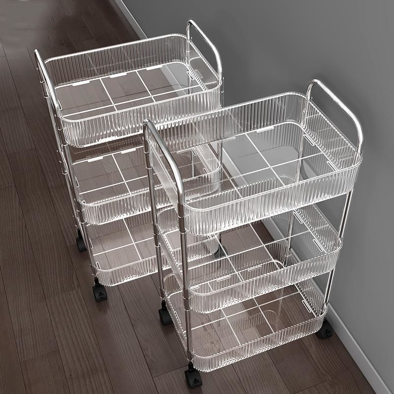 bedroom storage rack storage kitchen living room home kitchen trolley desktop floor multi-tier movable storage rack