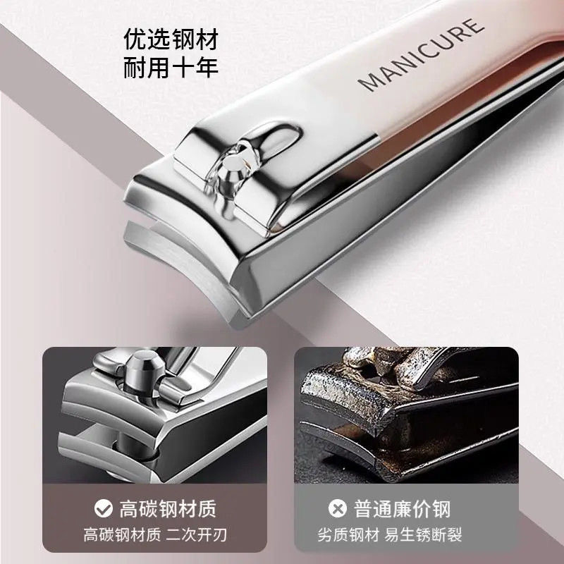 german nail scissor set women's household single nail clippers leather bag original artifact oblique nail repair tools full set