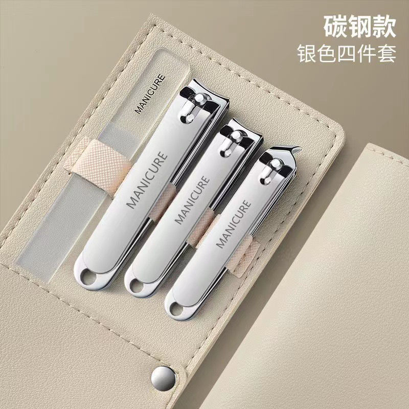 german nail scissor set women's household single nail clippers leather bag original artifact oblique nail repair tools full set