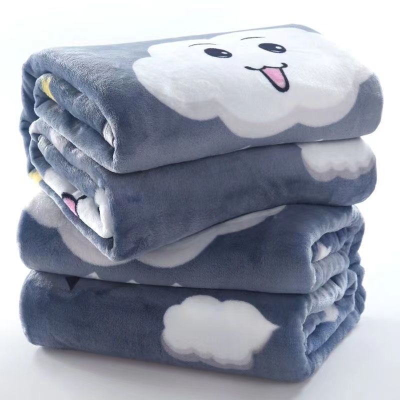 coral fleece winter thermal bed sheet winter velvet bed sheet flannel single double summer air-conditioning nap blanket