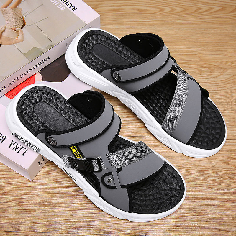 men‘s summer 2022 new super light dual-use casual heel soft bottom driving sandals waterproof hong kong style handsome