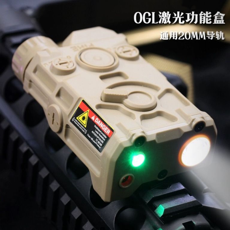 peq15 tactical red and green laser toy ogl laser flashlight multi-function charging infrared modification accessories