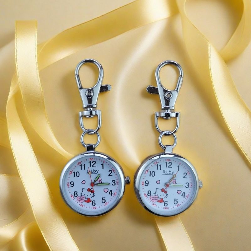 key chain clear simple clock digital cartoon pocket watch pocket watch fashion nurse student retro exam quartz watch