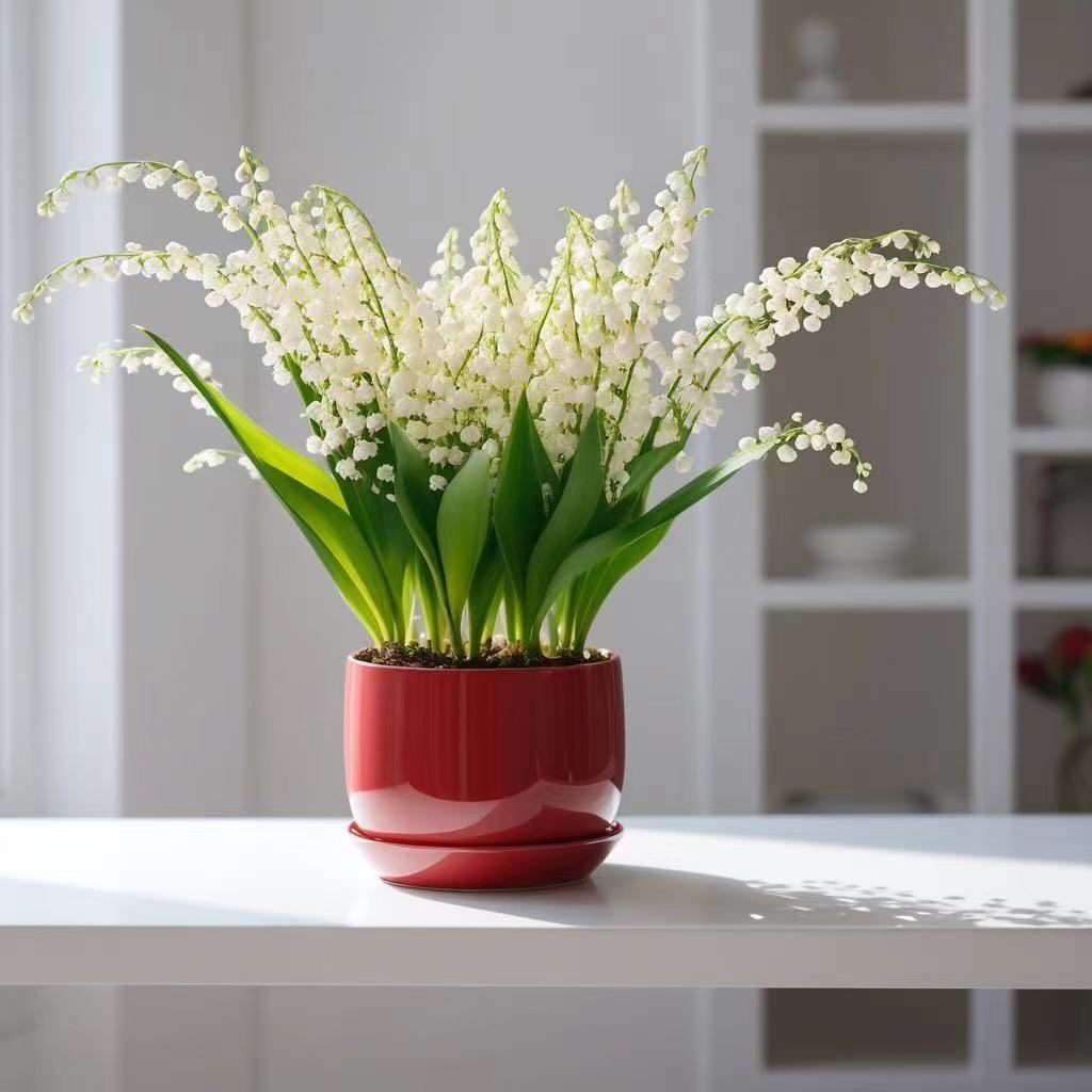 perfume lily with bud flower seedling pot fragrant flower green plant perennial cold-resistant plant easy to raise indoor balcony