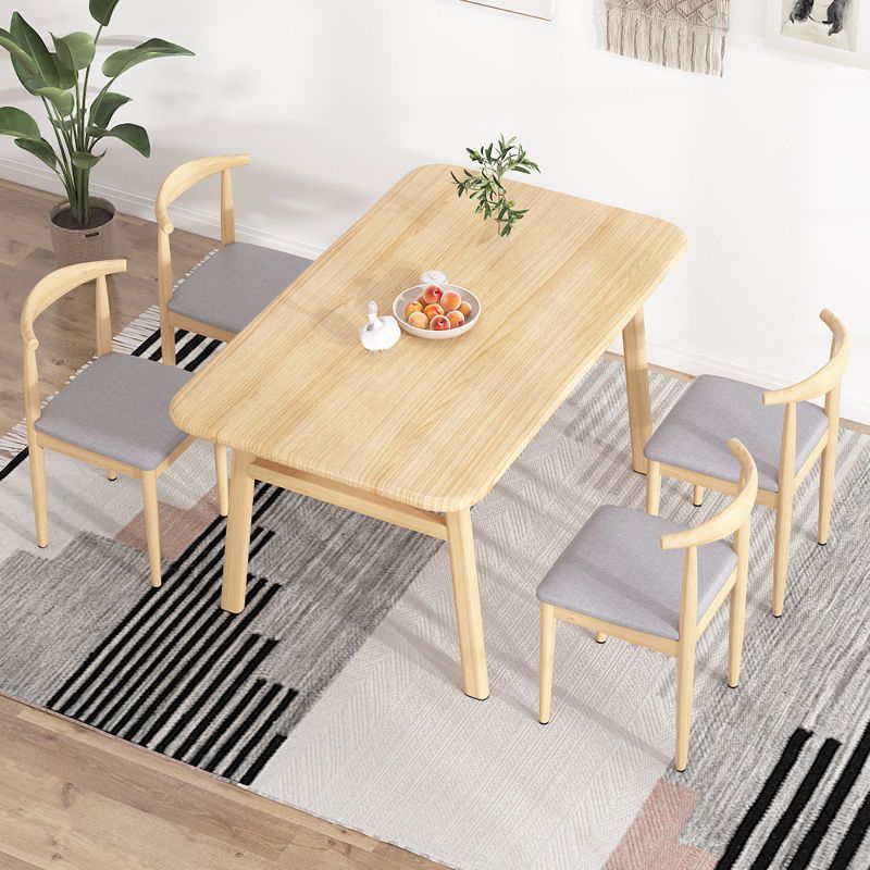 nordic dining table home small apartment simple dining table light luxury dining tables and chairs set solid wood dining table rectangur