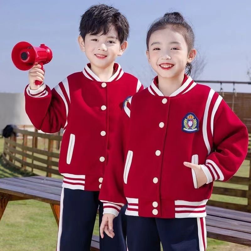 school uniform for primary school students spring and autumn grade business attire three-piece set autumn sports meeting kindergarten suit sports suit