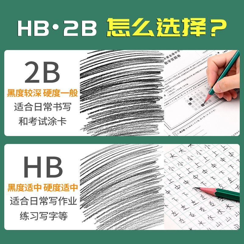 chenguang 2b pencil only for pupils non-toxic lead-free exam sheet filling pencil answer card children writing hb grade 1