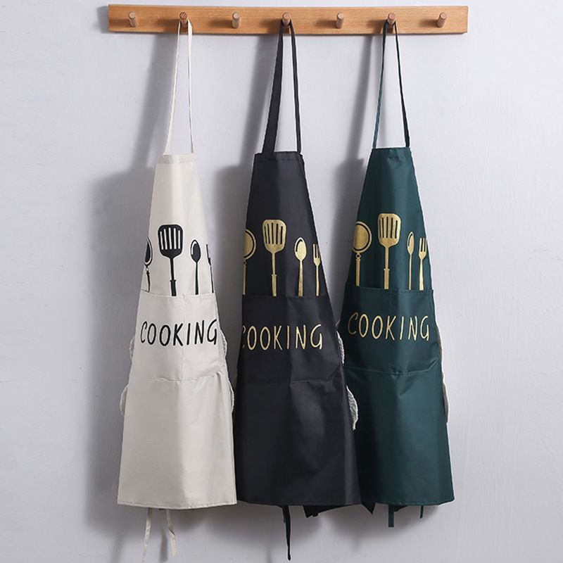 household kitchen cooking household apron women‘s fashion new oil-proof stain-proof adult work men‘s and women‘s apron work clothes