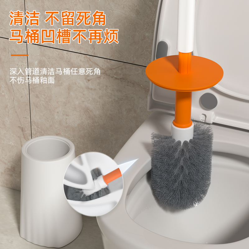 yuge toilet brush home bathroom smart 360 degrees no dead angle cleaning long handle brush fabulous toilet accessories new