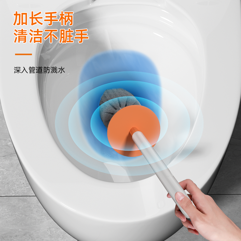 yuge toilet brush home bathroom smart 360 degrees no dead angle cleaning long handle brush fabulous toilet accessories new