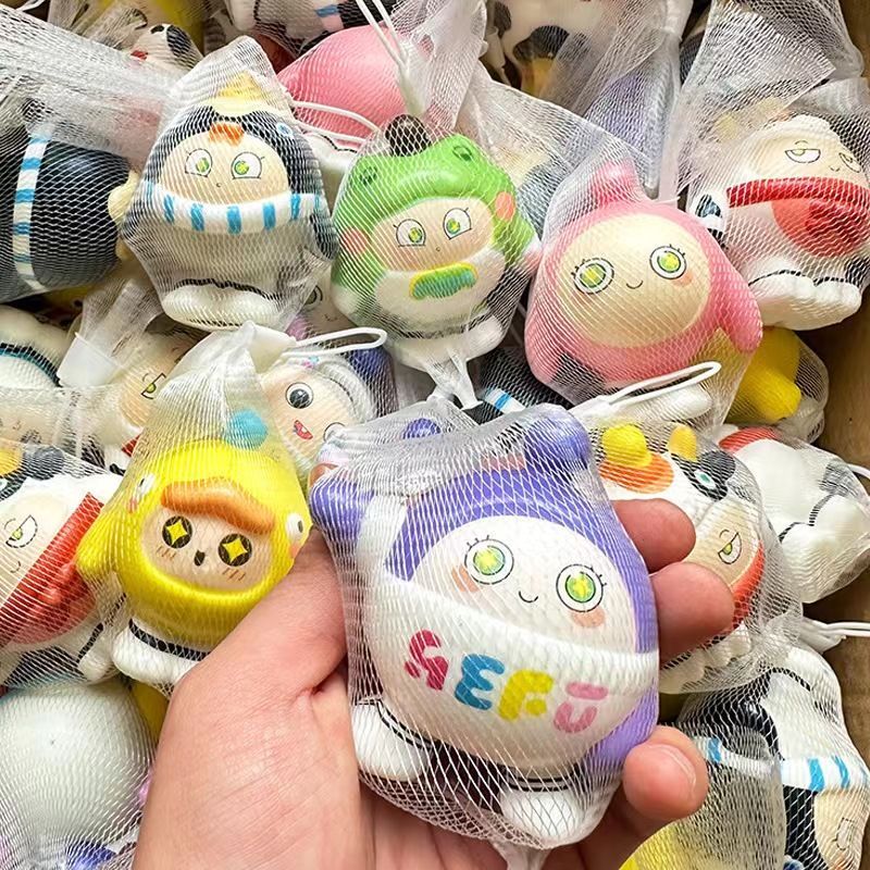 online influencer cute egg puff party pinch lecon yi decompression toy doll slow rebound children‘s doll useful tool for pressure reduction