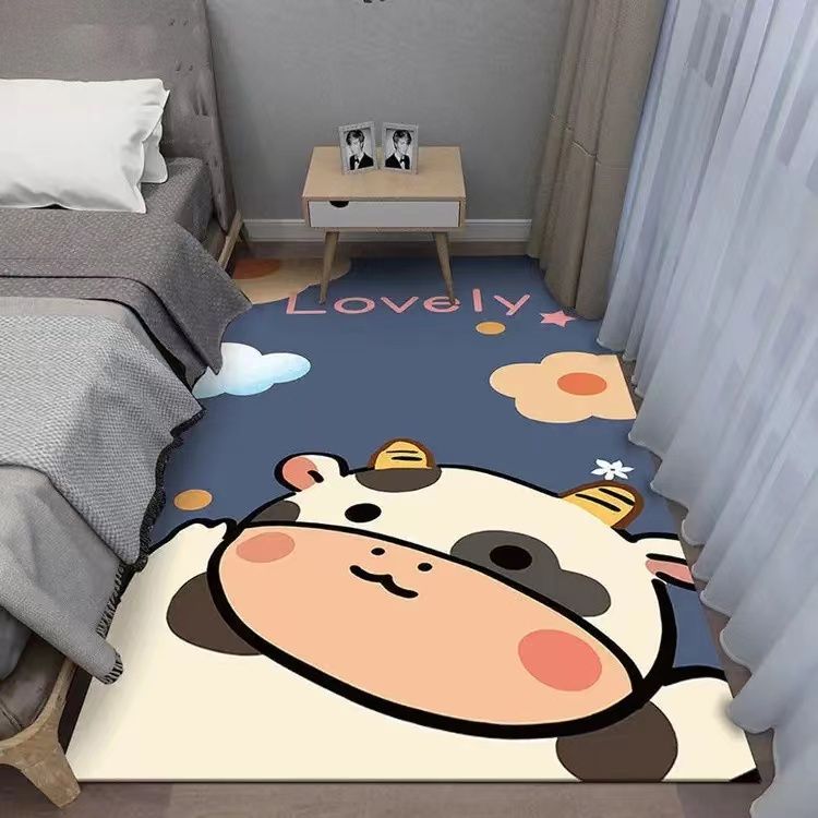 carpet bedroom girl home living room floor mat sleeping and sitting thickened room carpet bed front mat bedside carpet