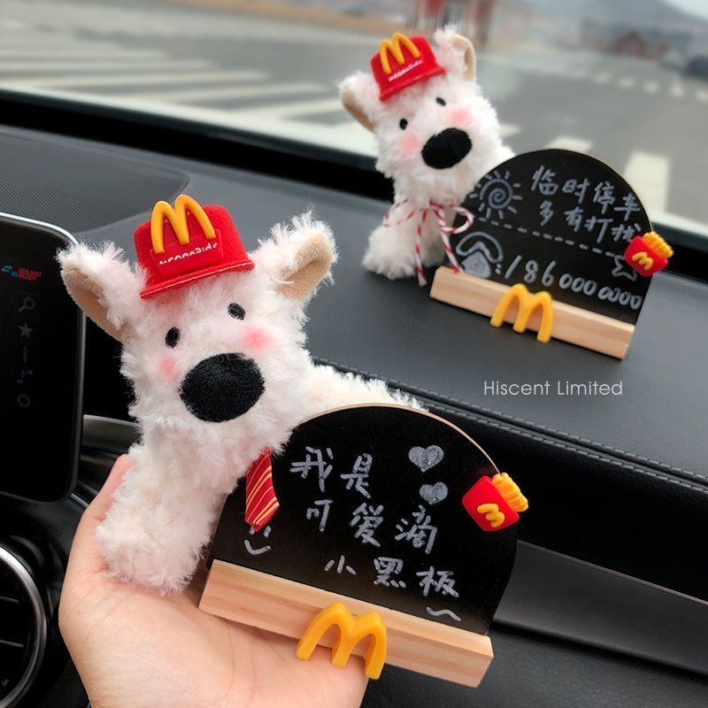 cute west highland scrawled puppy car temporary parking sign car temporary parking card phone number number plate for car moving