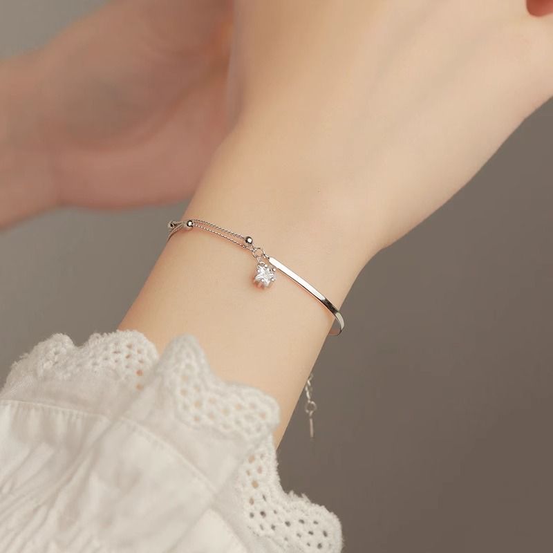 starry zircon bracelet for women light luxury minority exquisite 2024 new girlfriends bracelet gifts for girlfriend