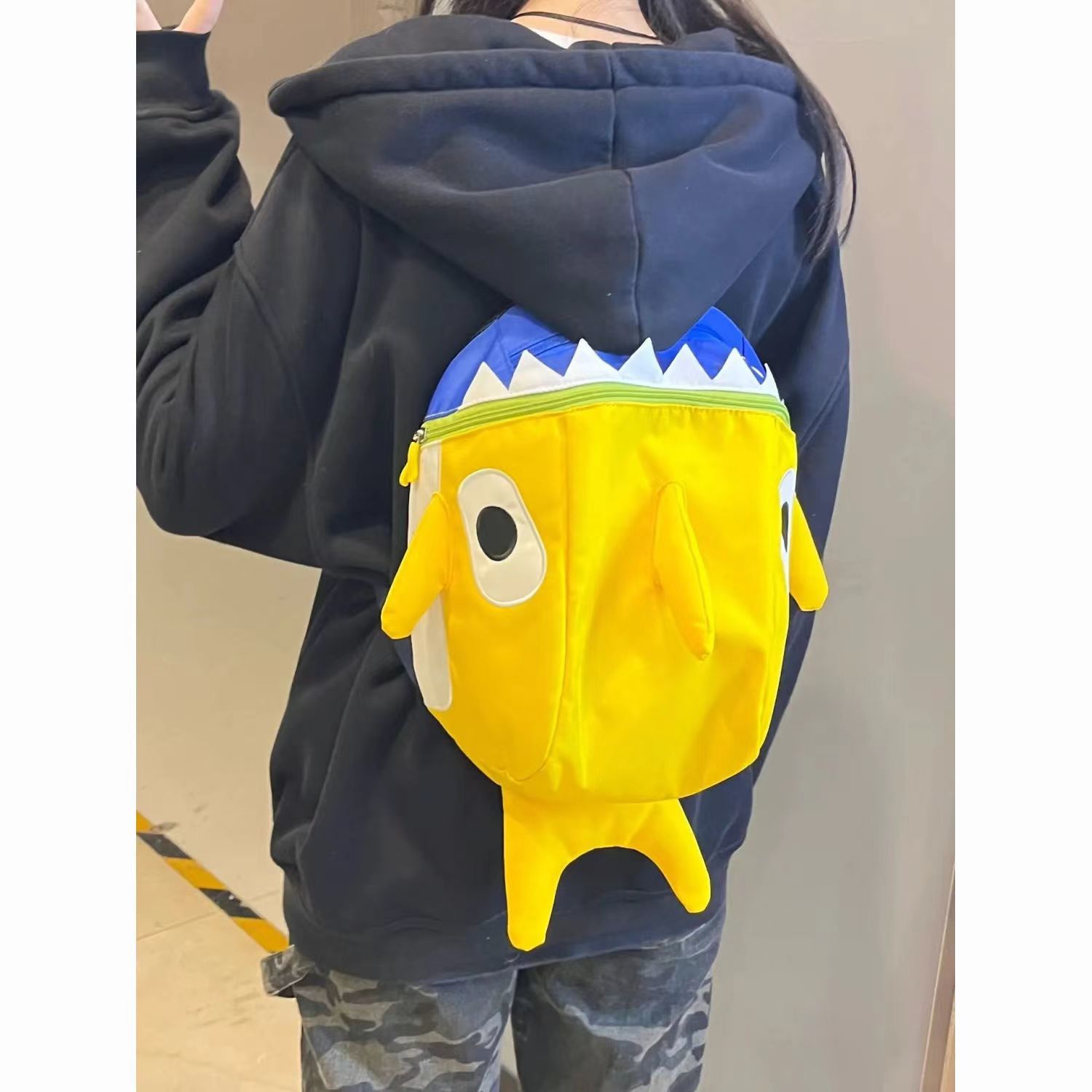 shark schoolbag anti-lost children shark cute large capacity backpack college student kindergarten cartoon megalodon bag