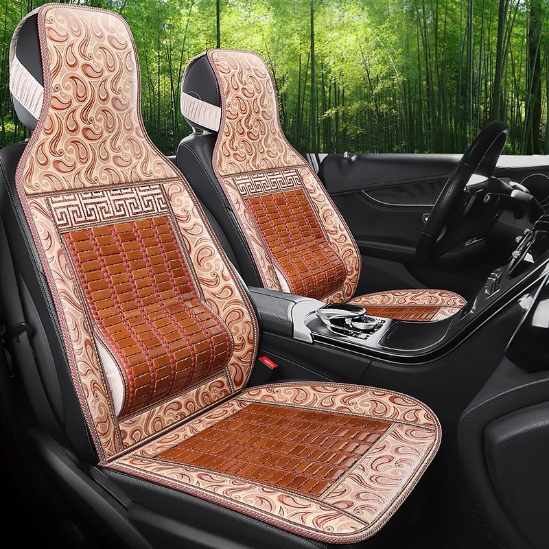 car seat cushion bamboo piece summer single piece mat non-slip four seasons universal bus van truck forklift breathable