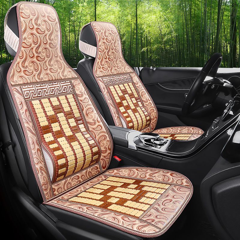 car seat cushion bamboo piece summer single piece mat non-slip four seasons universal bus van truck forklift breathable