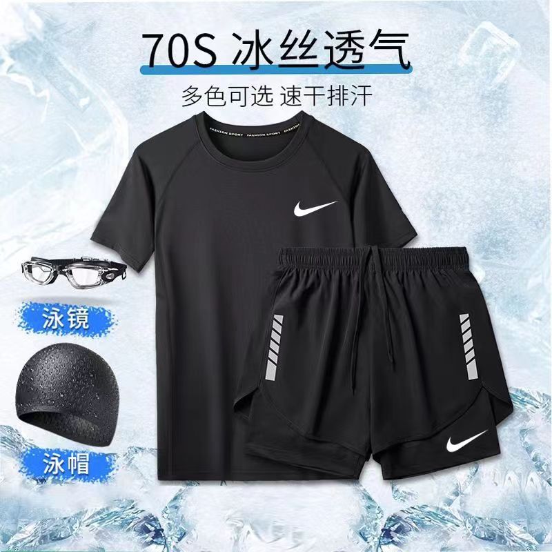 men‘s swimsuit set quick-drying new swim trunks suit youth beach boys style swimsuit surfing suit