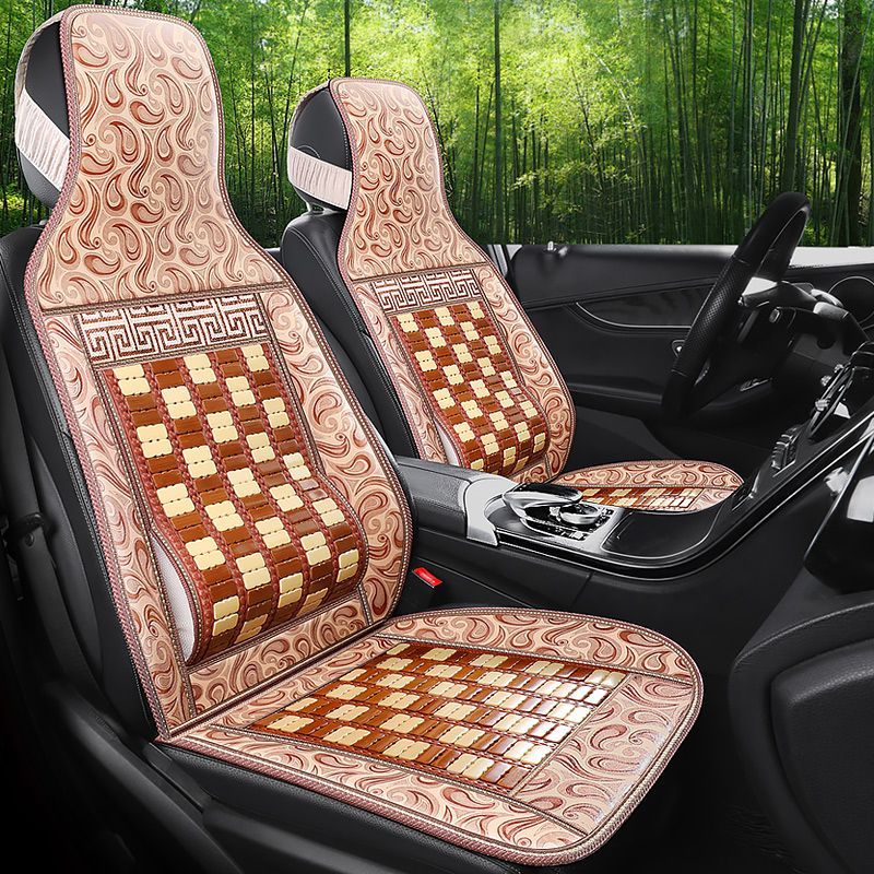 car seat cushion bamboo piece summer single piece mat non-slip four seasons universal bus van truck forklift breathable