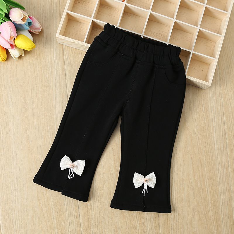 Girls Fred Pants Spring and Autumn 2024 New Internet Celebrity Fashionable Children's High Waist Casual Pants Children's Baby Fried Street Pants