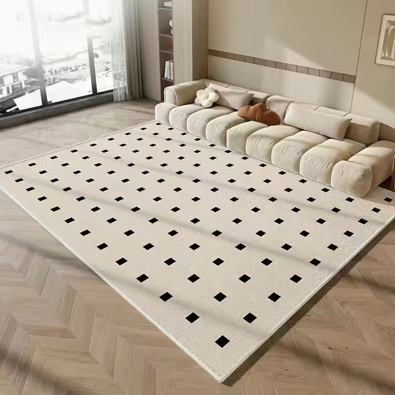 living room carpet ins cream style light luxury high quality sofa table carpet modern bedroom bedside room stain-resistant floor mat