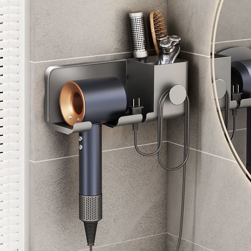 hair dryer rack punch-free bathroom wall-mounted hair dryer bracket bathroom hair dryer storage rack rack