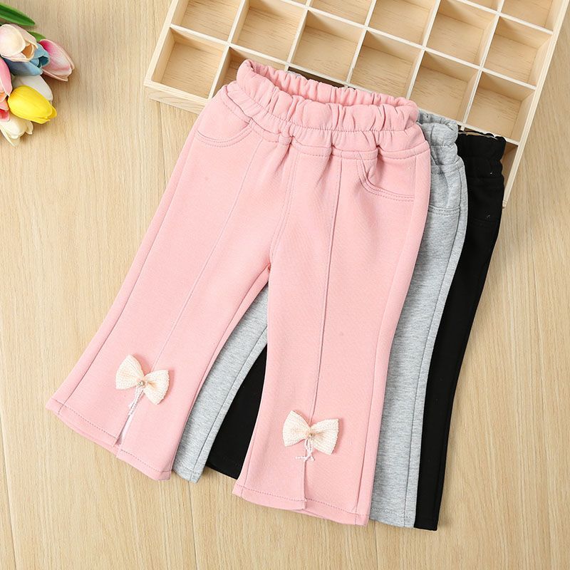 Girls Fred Pants Spring and Autumn 2024 New Internet Celebrity Fashionable Children's High Waist Casual Pants Children's Baby Fried Street Pants